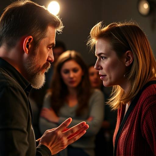 Actors in a method acting class