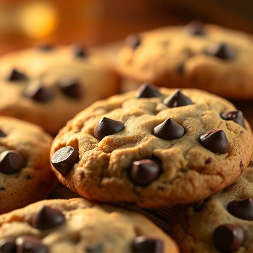 Close-up of chocolate chip cookies, symbolizing digital cookies