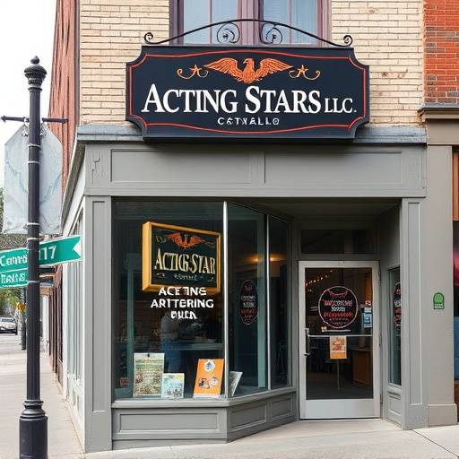 Map of Acting Stars LLC location at 123 Main Street, Anytown, NY 10001