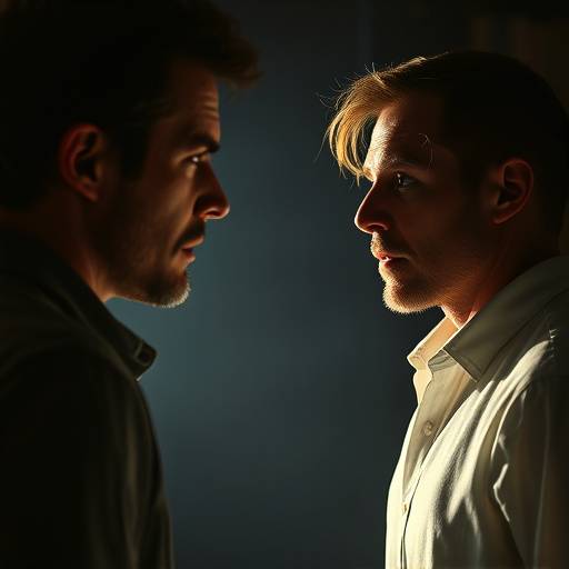 Two actors performing a scene during a scene study class
